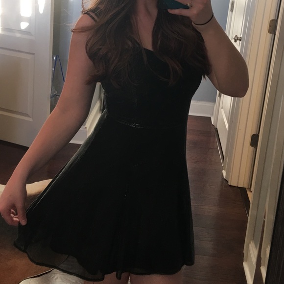 Vintage gray sparkly skater dress - Picture 3 of 6